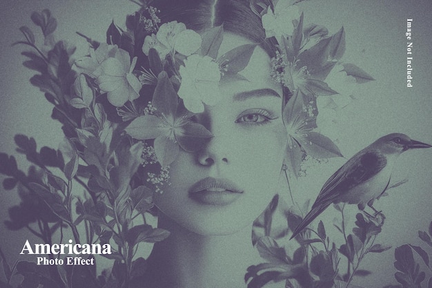 PSD americana photo effect