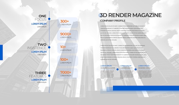 PSD architecture magazine hd background design