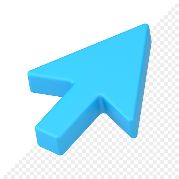 PSD arrow pointer 3d icon