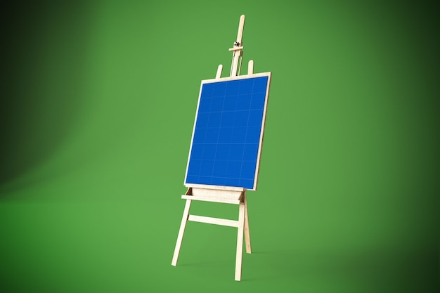 PSD art canvas in studio