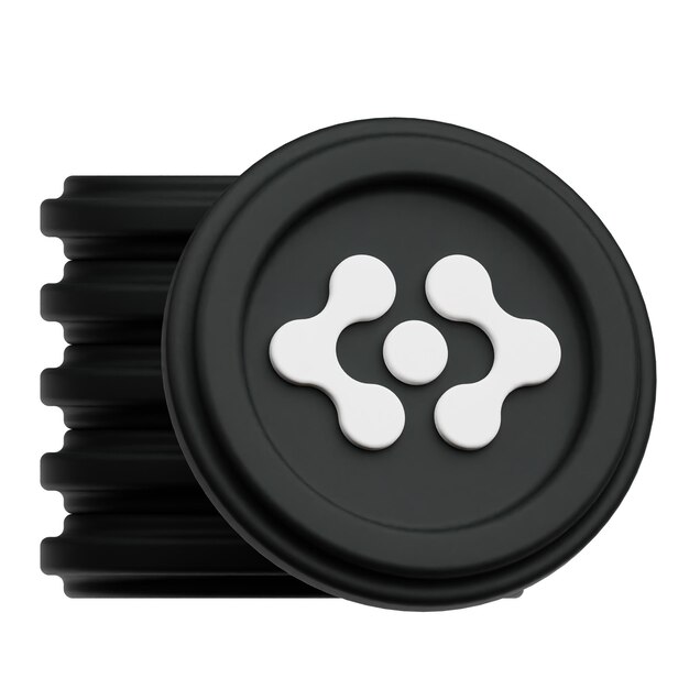 PSD artificial superintelligence alliance crypto token 3d icon isolated on the white background