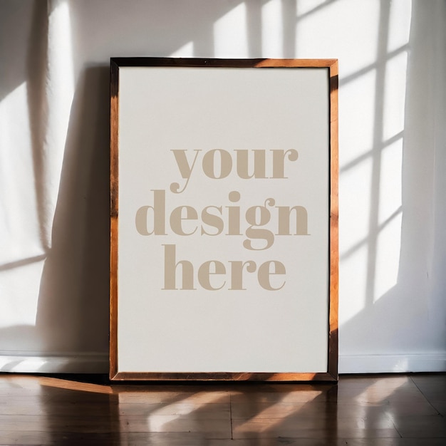 PSD artwork showcase psd poster mockup framed illustration interior render