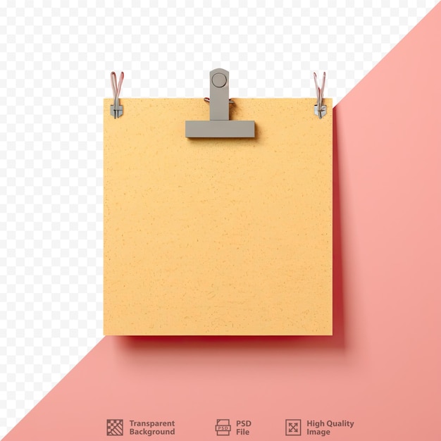 PSD attached to corkboard