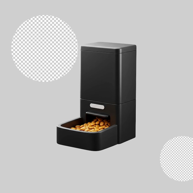 PSD automatic pet food dispenser - modern design
