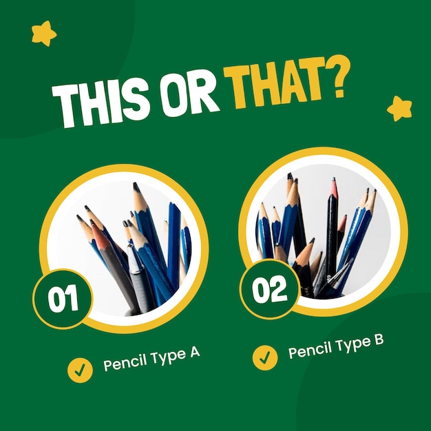 PSD back to school instagram post psd template