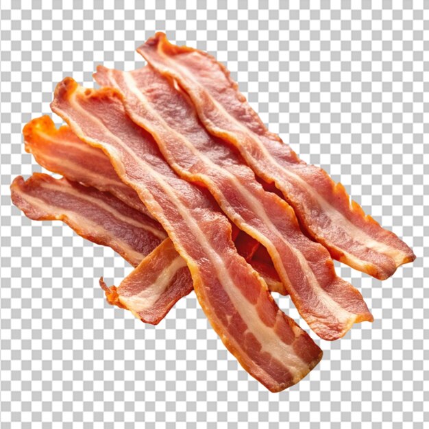 PSD bacon isolated on transpernt background