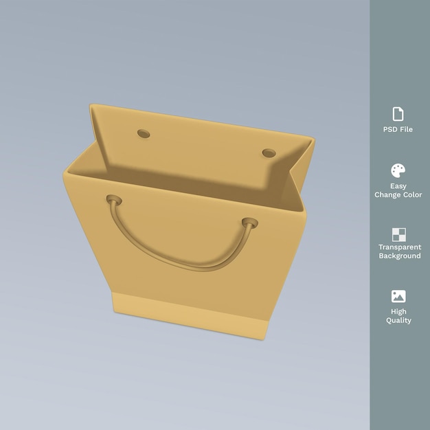 PSD a bag that is on a blue background