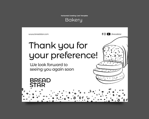 PSD bakery template design
