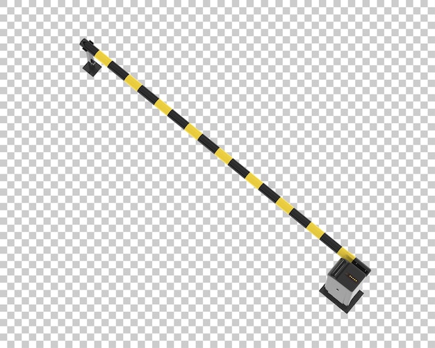PSD barrier isolated on transparent background 3d rendering illustration