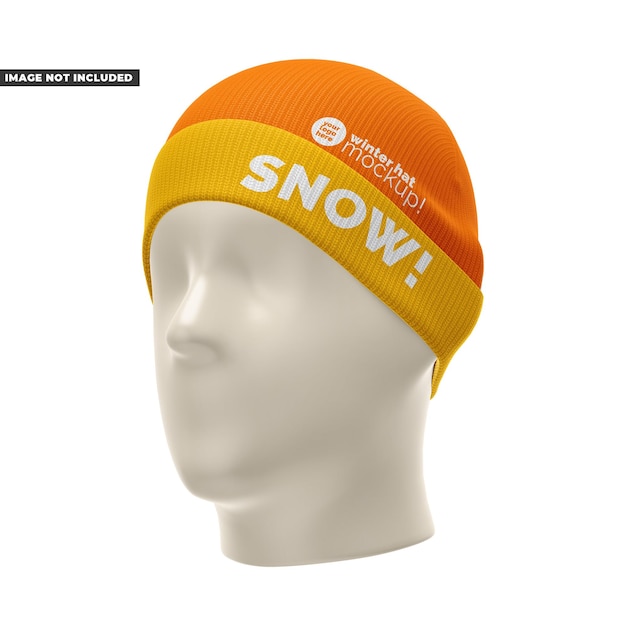 PSD beanie hat mockup