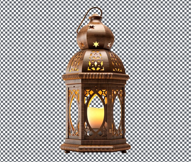 PSD beautiful ramadan lantern isolated on transparent background