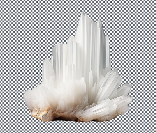 PSD beautiful selenite isolated on transparent background