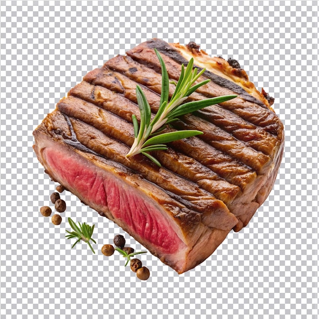 PSD beefsteak isolated on a transparent background