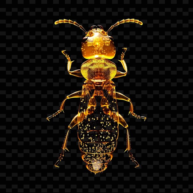 PSD a beetle with a yellow background that says bug on it