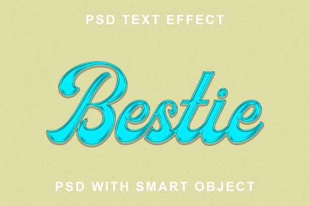 PSD bestie psd text effect