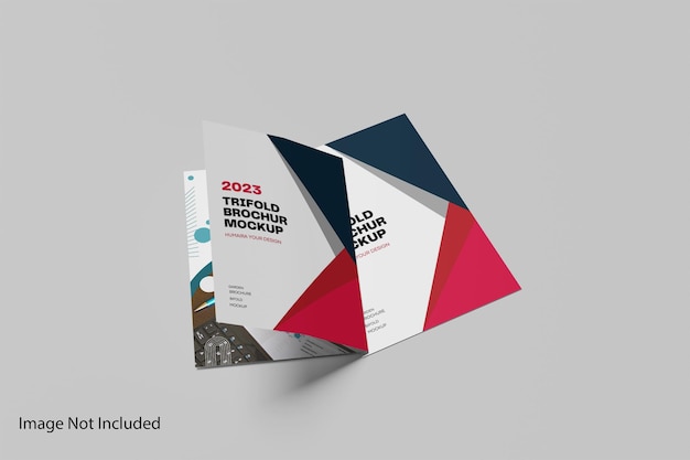 PSD bifold brochure mockup