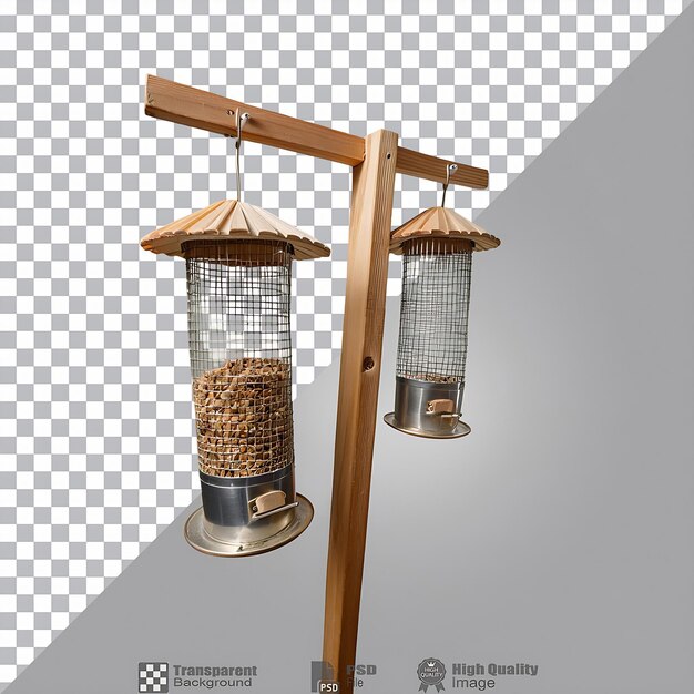 PSD bird feeder isolated