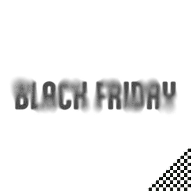 PSD a black friday friday sign on a white background