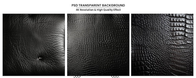 PSD black leather texture background