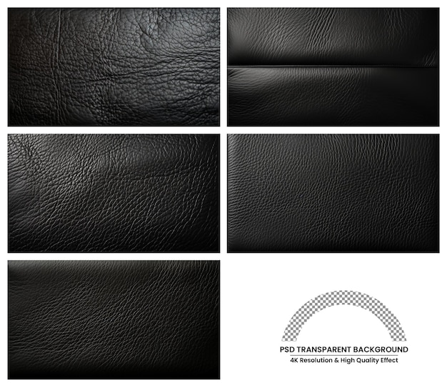 PSD black leather texture background