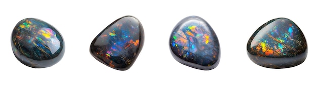 PSD black opal gemstone