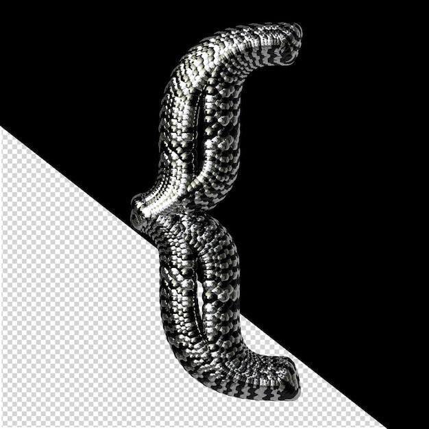 PSD black and silver symbol