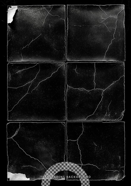 PSD a black and white marble tile with a black background