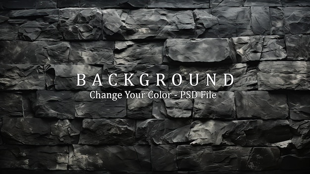PSD black and white rock background