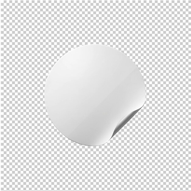 PSD a blank round sticker psd transparent background