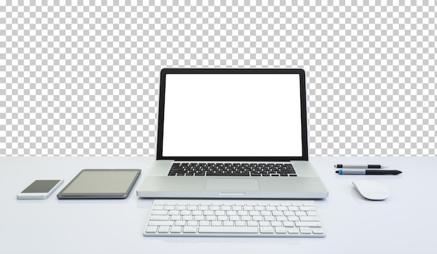 PSD blank screen laptop computer