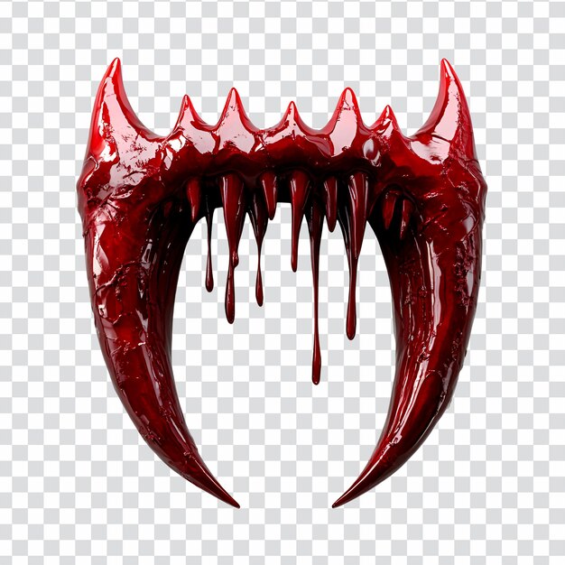 PSD blood dripping from sharp red claws