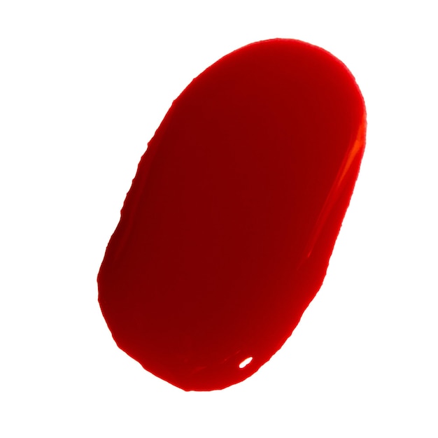 PSD blood drop or stain on isolated blank background