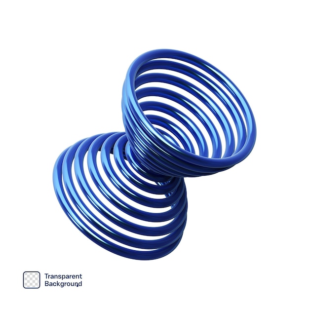 PSD blue abstract shape png template