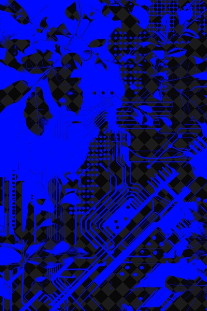 PSD a blue screen with a white figure on it