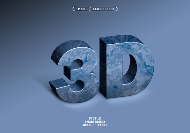 PSD blue textured text style effects blue realistic text effects blue realistic 3d text effects