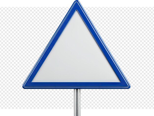 PSD a blue triangle with a white triangle on it