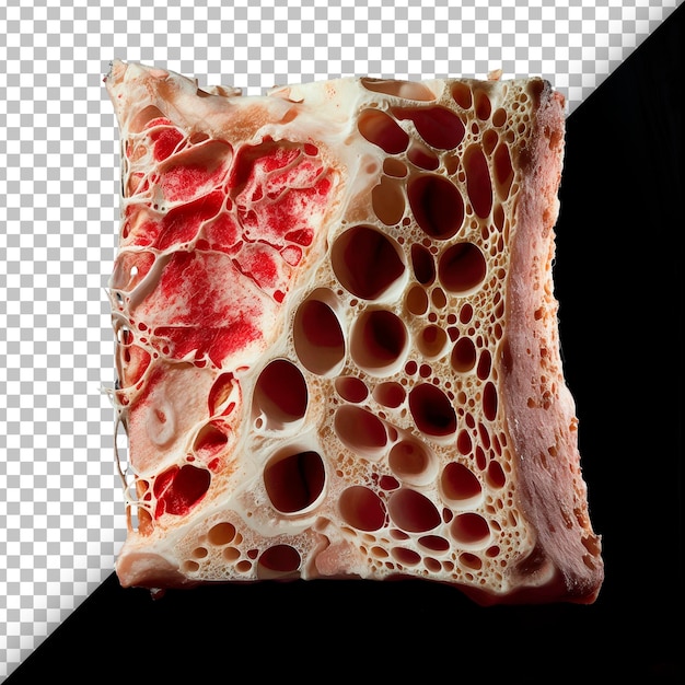 PSD bone marrow section with transparent focus