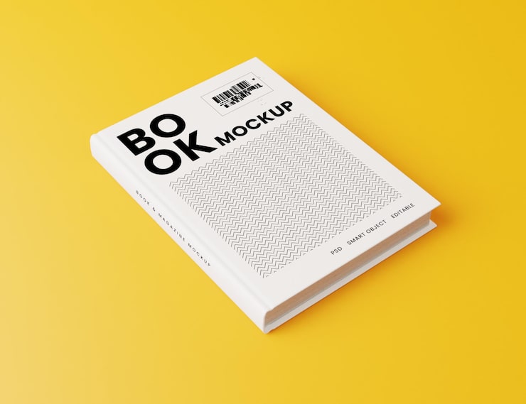 PSD book cover mockup