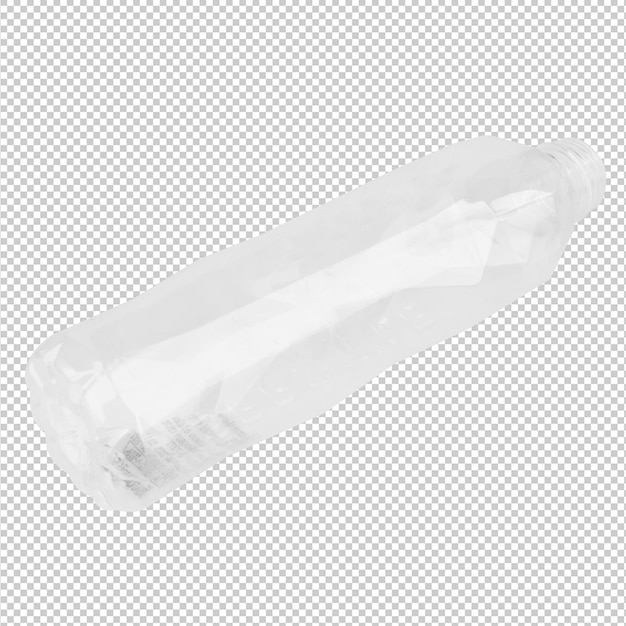 PSD bottle isolated on white background plastic