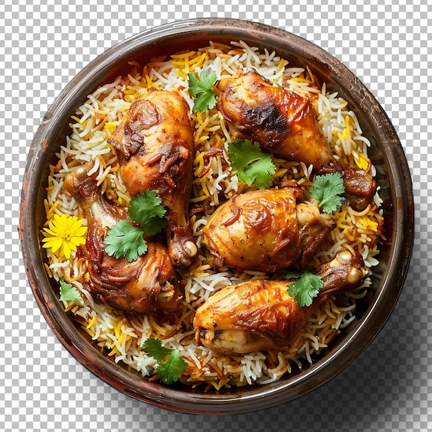 PSD a bowl of rice with rice and vegetables on it