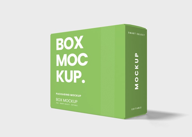 PSD box packaging mockup