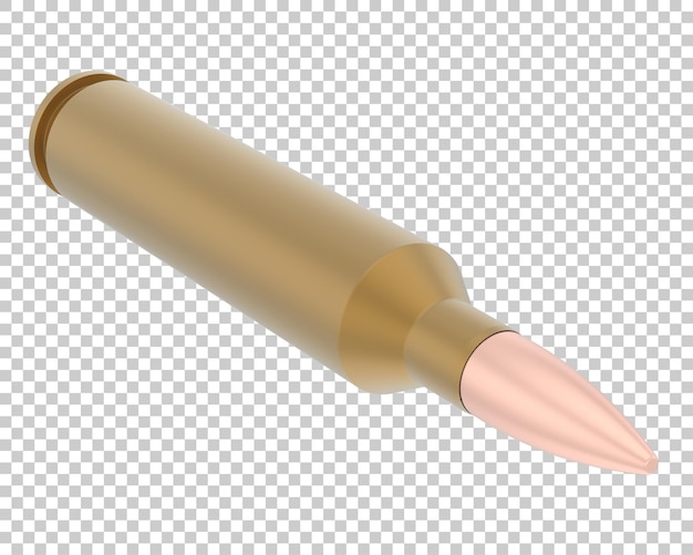 PSD bullet on transparent background 3d rendering illustration