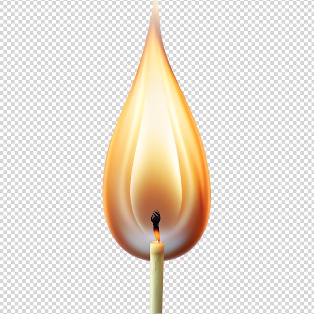 PSD burning candle flame