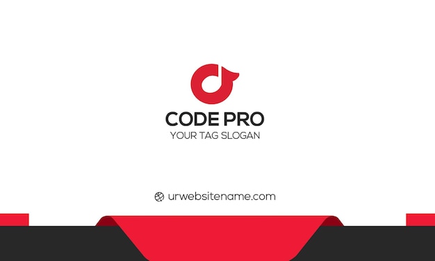 PSD business card design for code pro