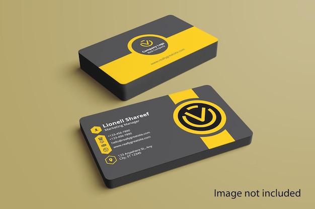 PSD a business card mockup for a company