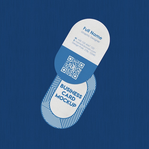PSD business card mockup