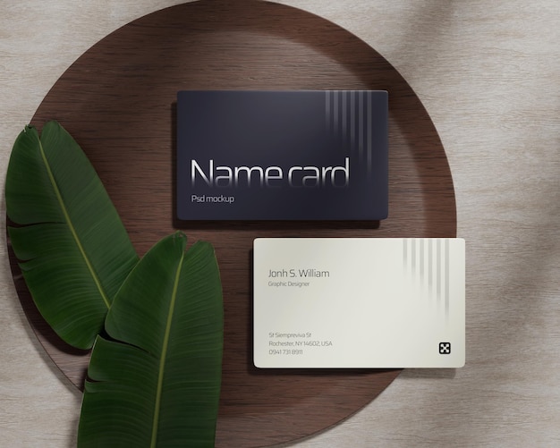 PSD business card mockup