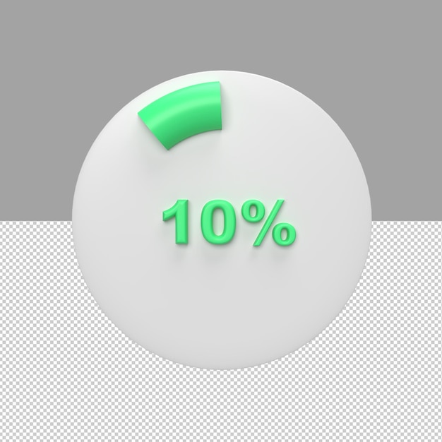 PSD business data graph 3d render illustration