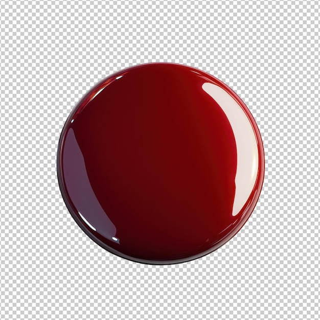 PSD button isolated on transparent background