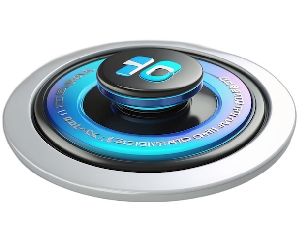 PSD button psd on a white background